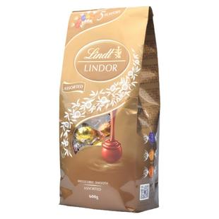 进口瑞士莲Lindt巧克力软心球600g礼袋Lindor冰山特浓黑