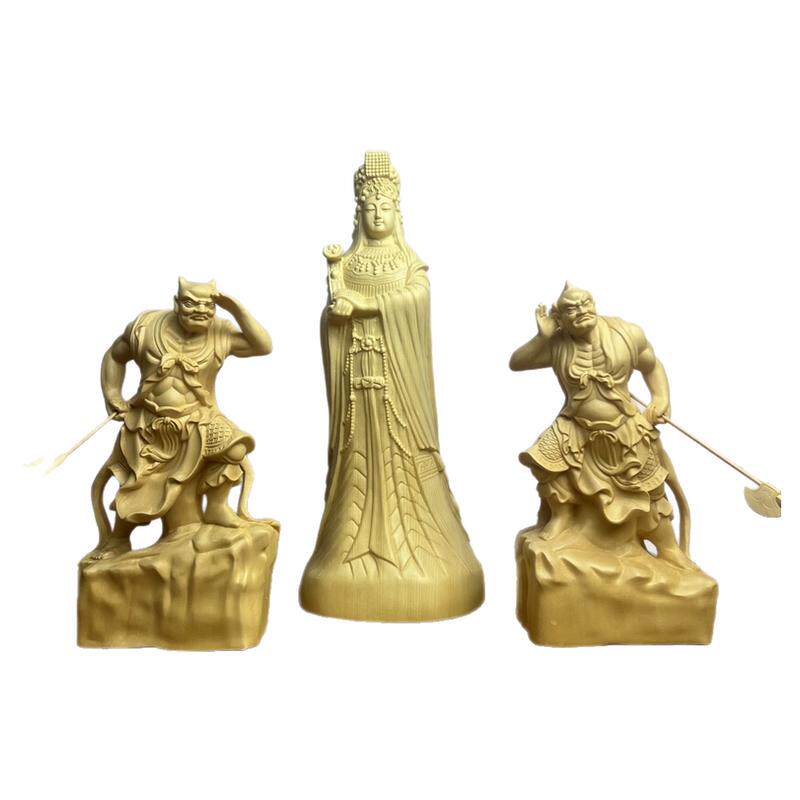 桧木湄洲妈祖娘娘配千里眼顺风耳
