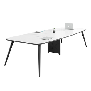 椭圆形简易弧形会议桌长桌椅组合简约现代大小型洽谈室接待桌子