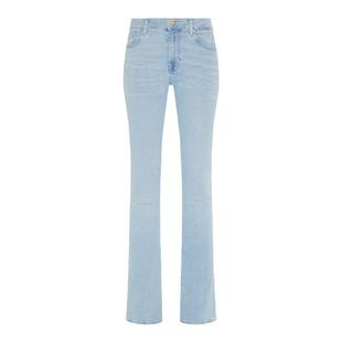 7 For All Mankind女春夏新品修身浅蓝色水洗微喇牛仔裤BOOTCUT