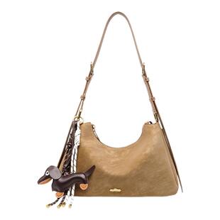 百思图女包2026新款包包斜挎包女单肩托特真皮女包通勤女士单肩包