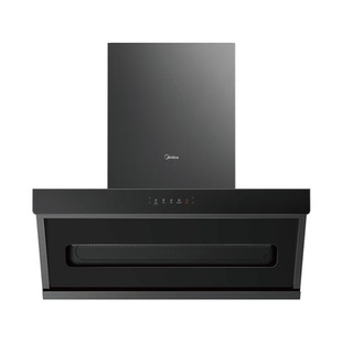 美的抽油烟机家用出租房侧吸式大吸力挥手自动清洗顶侧双吸抽烟机