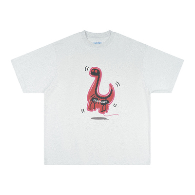 FEAROM趣味Q版恐龙印花短袖T恤