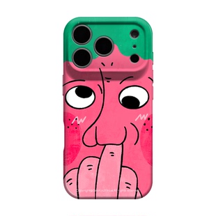 及时发疯 适用iphone17苹果16promax手机壳18pro外壳小米15独特创意14恶搞怪趣味沙雕13可爱丑萌小众不会撞壳