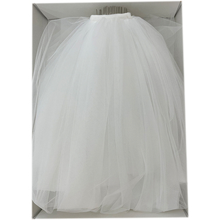 Cerfmia小鹿弥雅 等风来 新款白色多层长款拖地拍照婚礼新娘头纱