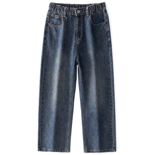 罗蒙男士美式牛仔裤春夏男款爆款2026新款宽松直筒长裤阔腿裤子男