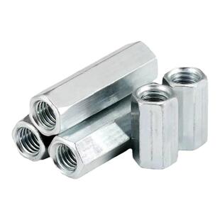 丝杆接头通丝加长接头国标丝杆牙条吊筋加长吊杆接头螺丝连接螺母