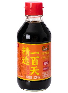 同丰精选一百天酿造酱油生抽包装