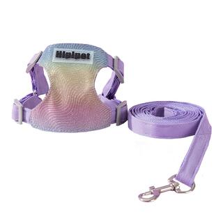 狗狗牵引绳中小型犬背心式胸背带柴犬柯基外出专用反光遛狗绳链子