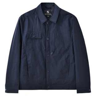 保罗彼得2026春季新款男夹克衫长袖翻领轻薄休闲短外套RRFAJ00520