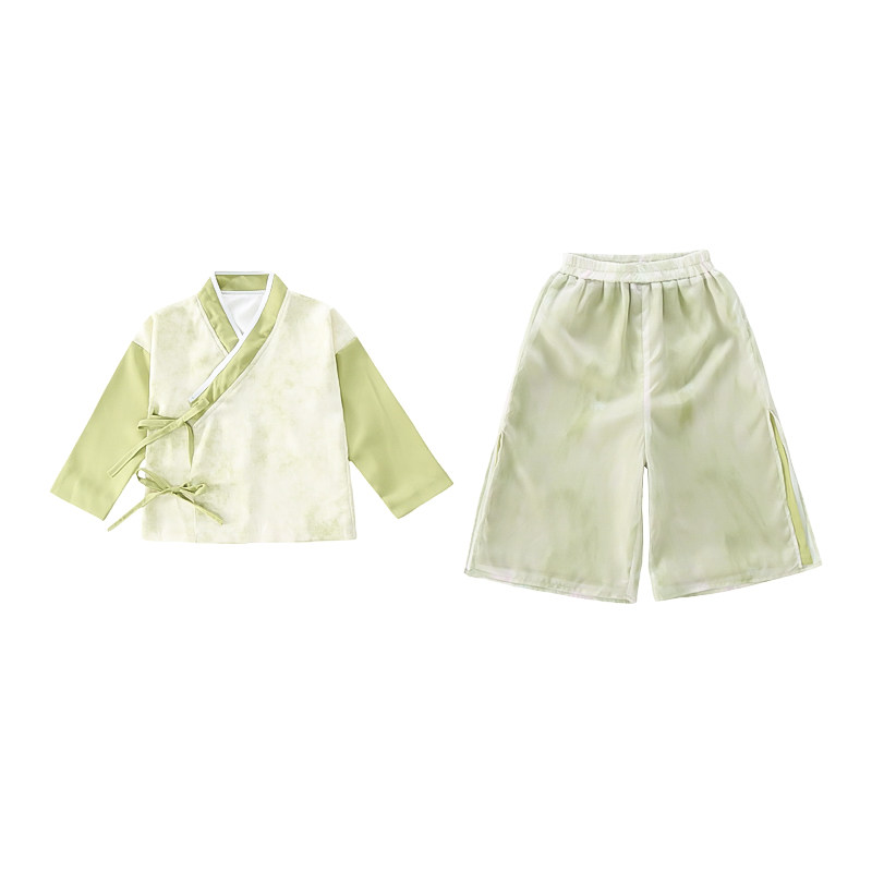儿童汉服新中式国风中秋节服装演出服古风表演服幼儿园汉元素古装