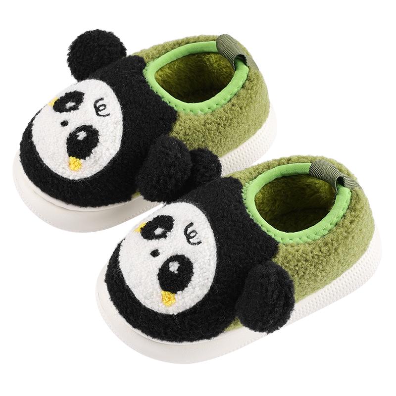 儿童棉鞋女童宝宝冬季居家室内包跟毛毛鞋卡通可爱保暖软底棉拖鞋