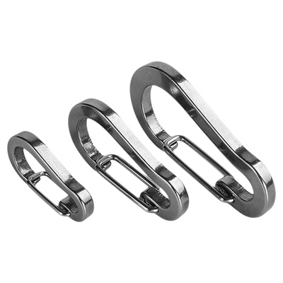 QOONG弹簧304不锈钢户外腰挂扣