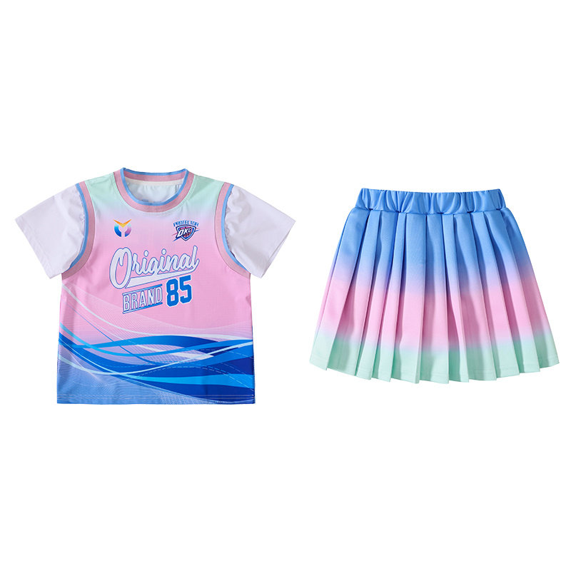 儿童演出服啦啦队服小学生运动会服装速干篮球训练服幼儿园表演服