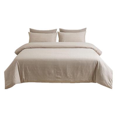 音色家居纯棉床品四件套提花