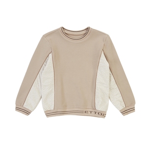 【朗姿集团】ETTOI爱多娃春秋男宝宝童装拼接LOGO款衣服休闲男童