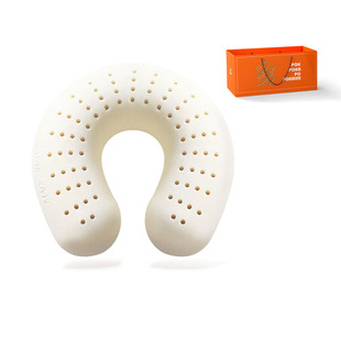 POKALEN乳胶U型枕护颈枕便携旅行枕飞机办公室睡觉脖颈枕U形枕头