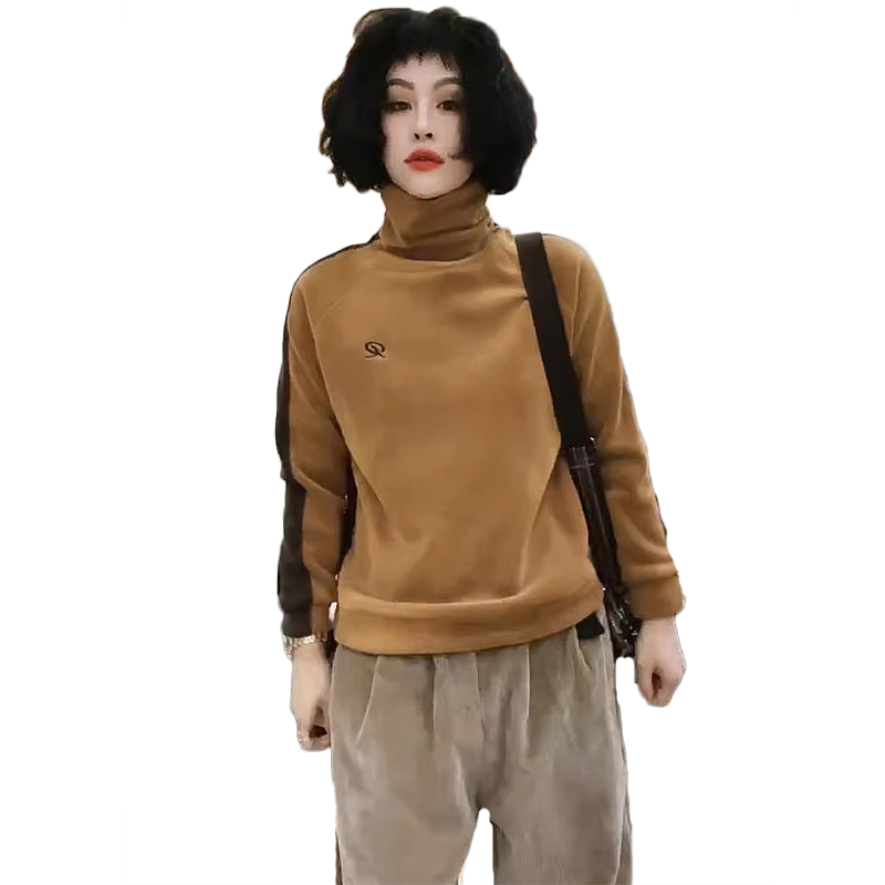 加绒宽松奥粒绒韩版卫衣