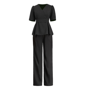 美容师工作服高端美容院皮肤管理师工服美容SPA技师黑色美容衣服