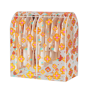 衣帽架防尘罩家用落地式晾衣架防尘袋防潮透明衣杆罩子挂衣袋神器