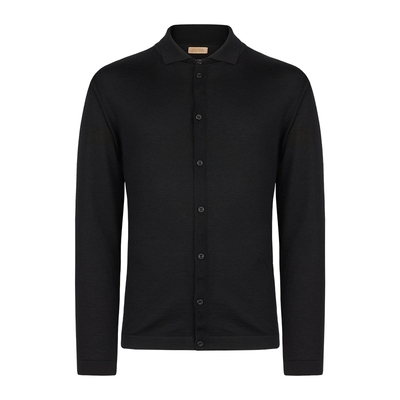 【季末折扣】FALCONERI男宽松休闲翻领羊绒针织开衫UML250T