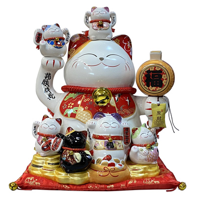 金石工坊超特大号诸愿成就招财猫