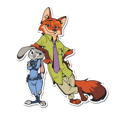 疯狂动物城墙贴画儿童房卧室布置