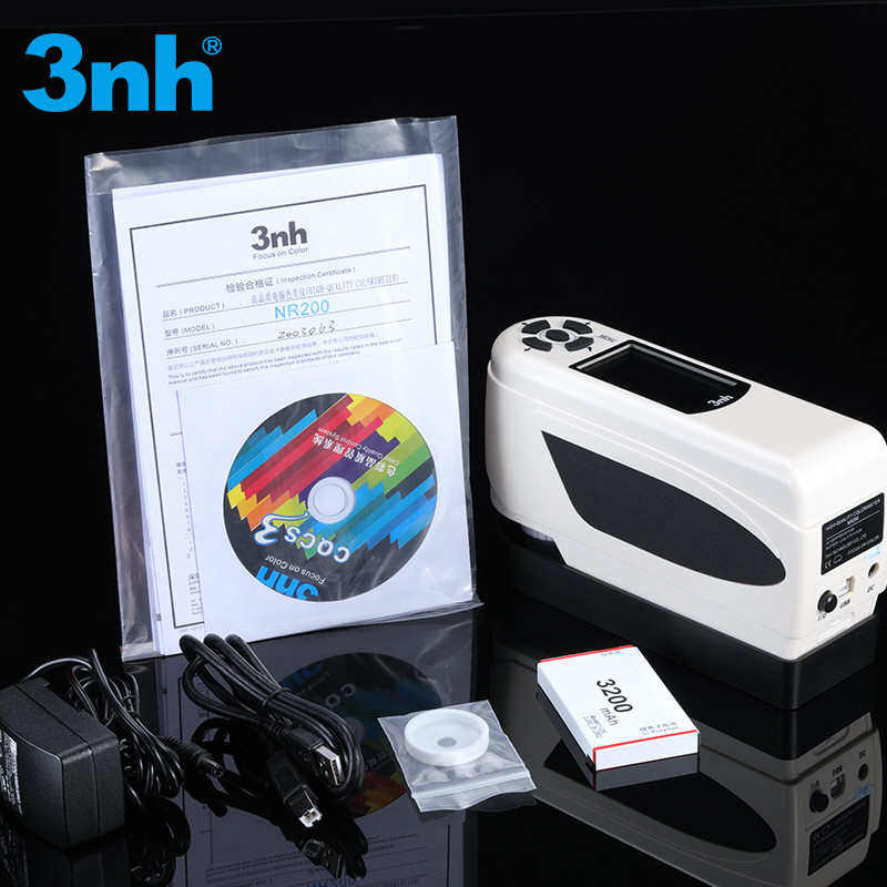 三恩时3nh色差仪便携式电脑高精度分光测色颜色对比调色测试仪器