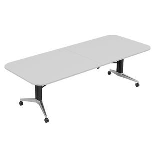 可移动折叠会议桌书法桌培训桌带轮子办公多功能拼接桌子书桌餐厅