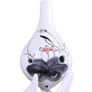 陶笛6孔 初学入门专业演奏款 六孔ac中音C调儿童学生陶埙笛子乐器