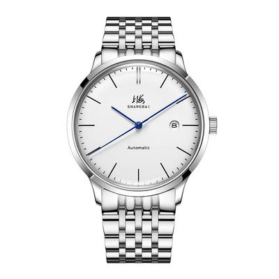 上海表自动机械表简约透底大三针