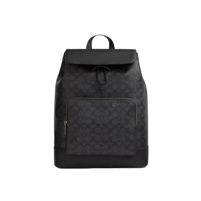 COACH/蔻驰官方 奥莱款Turner 男士百搭商务休闲双肩背包CCQ49