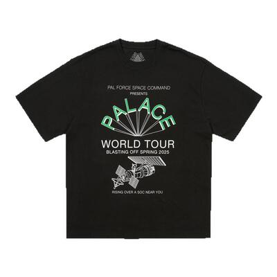 PALACE 25ss太空系列地球编码T恤字母印花男女同款圆领全棉短袖