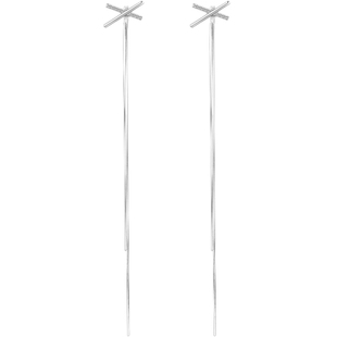 925纯银耳线女高级感2025年新款耳坠耳饰流苏耳环长款方圆脸耳链