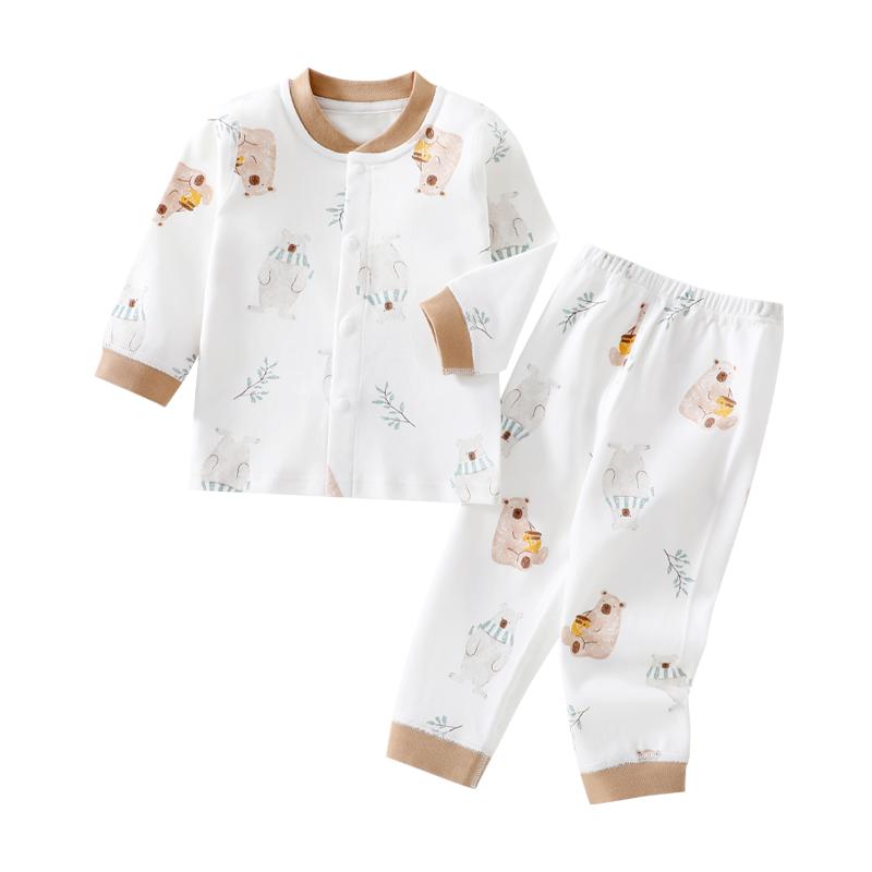 婴幼儿分体套装春季纯棉两件套薄