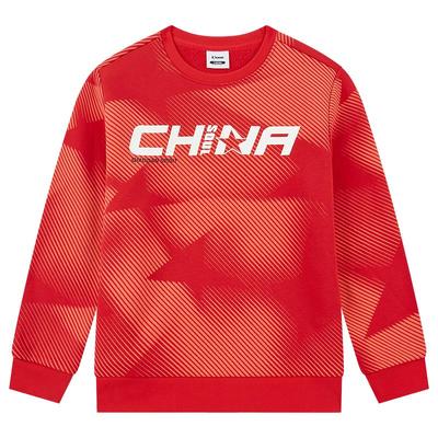 乔丹冬季新款男大童潮酷加绒卫衣