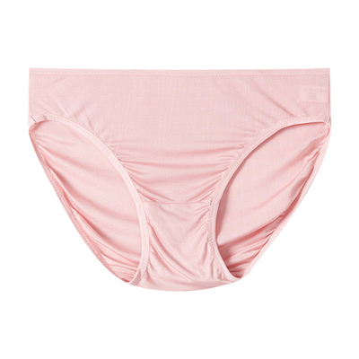 大码女士中腰针织真丝胖mm内裤