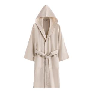 三利浴袍女吸水速干四季通用纯棉浴衣抗菌全棉可穿式浴巾带帽新款