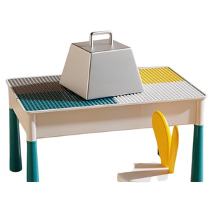 儿童积木桌子多功能大号游戏桌大颗粒益智拼装男女孩3岁6宝宝玩具