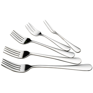 叉子不锈钢家用儿童吃面主餐叉牛排叉子意大利面西餐叉长柄水果叉