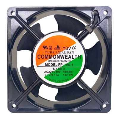 全新 COMMONWEALTH  FP-108-1 S-1BBU 220V 18/17W双滚珠轴承风扇