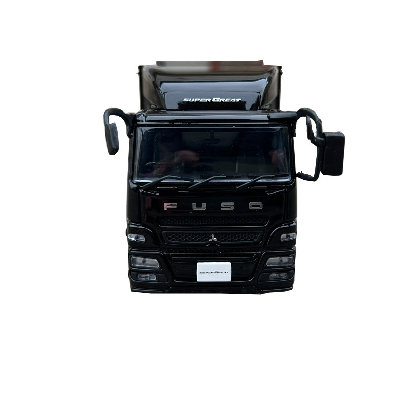 原厂厢式卡车模型1/43三菱货柜车模FUSO SUPERGREAT汽车合金摆件