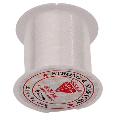 无弹力透明水晶线手工编织