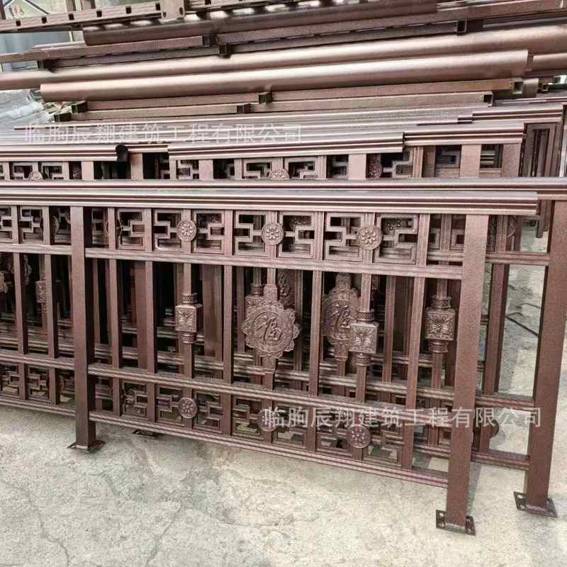 户外铝合金阳台护栏小区庭院中式围栏制定护栏楼顶阳台别墅露台