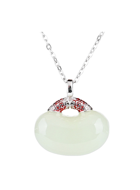 天然和田玉福豆吊坠女款