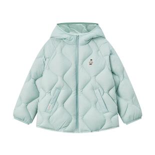 TeenieWeenie Kids小熊童装舒适冬季男女童简约休闲连帽羽绒服