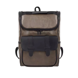 觅旧双肩包男休闲通勤男士高级感商务出差电脑背包旅行大容量书包