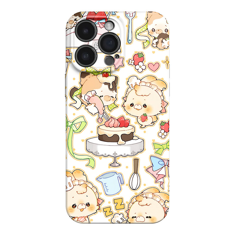 水果蛋糕 适用苹果iphone17手机壳华为pura70小米15荣耀x50红米k80高级感小众vivox200软opporeno15一加ACE5