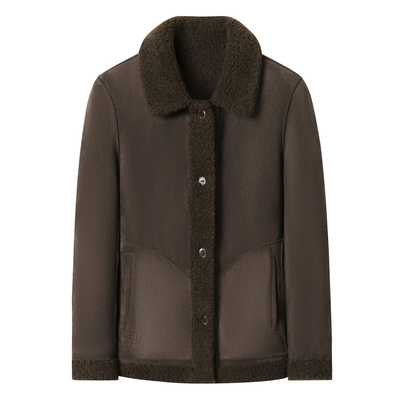 两面穿含羊毛颗粒绒仿皮毛一体