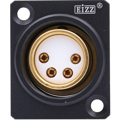 eizz四芯卡侬母座4xlr话筒平衡
